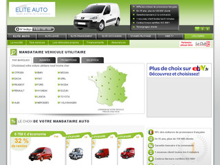 Aperçu visuel du site http://www.elite-utilitaire.fr