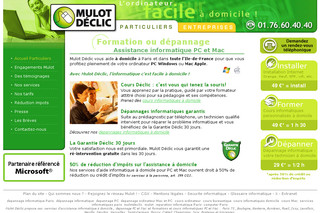 Aperçu visuel du site http://www.mulot-declic.com