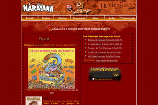 Aperçu visuel du site http://www.narayana.fr