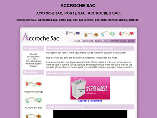 Aperçu visuel du site http://www.accrochesac.org/