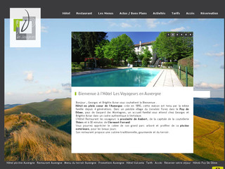 Aperçu visuel du site http://www.hotel-voyageurs-vertolaye.com