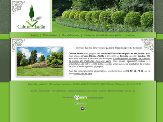 Aperçu visuel du site http://www.culture-jardin.eu