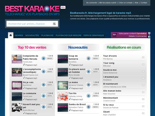 Aperçu visuel du site http://www.bestkaraoke.fr