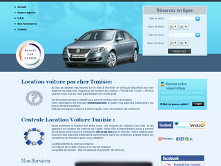 Aperçu visuel du site http://www.rental-car-center.com