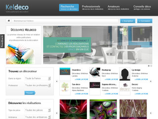 Aperçu visuel du site http://www.keldeco.fr