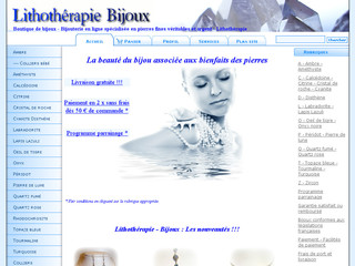 Aperçu visuel du site http://www.lithotherapie-bijoux.com