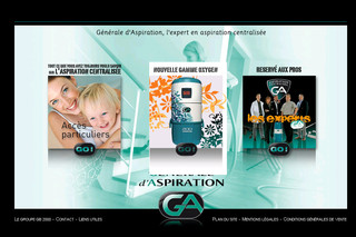 Aperçu visuel du site http://www.generale-aspiration.com