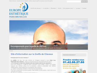 Aperçu visuel du site http://www.la-greffe-de-cheveux.fr/
