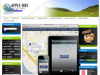 Aperçu visuel du site http://www.apple-box.fr/