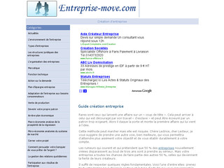 Aperçu visuel du site http://www.entreprise-move.com/