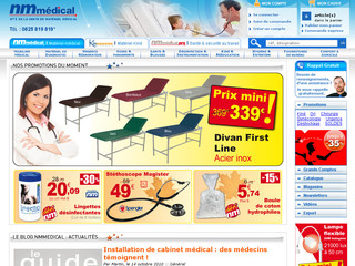 Aperçu visuel du site http://www.nmmedical.fr