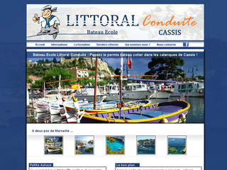 Aperçu visuel du site http://www.littoral-conduite.fr