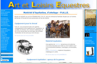 Aperçu visuel du site http://www.art-loisirs-equestres.com