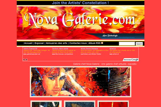 Aperçu visuel du site http://www.novagalerie.com/