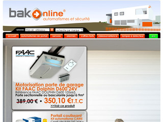 Aperçu visuel du site http://www.bakonline.net