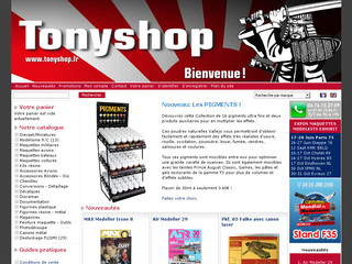 Aperçu visuel du site http://www.tonyshop.fr