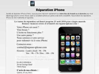 Réparation de votre iPhone avec Reparer-iphone.com