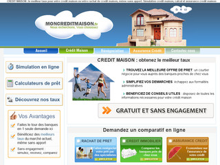 Aperçu visuel du site http://www.mon-credit-maison.fr