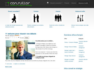 Aperçu visuel du site http://www.consultor.fr