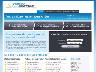 Aperçu visuel du site http://www.comparemandataire.fr