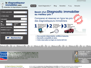 Aperçu visuel du site http://www.le-diagnostiqueur-immobilier.com