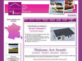 Aperçu visuel du site http://www.maisons-art-avenir.fr/