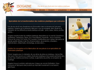 Aperçu visuel du site http://www.isogaine.com
