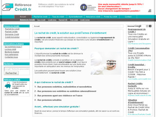 Aperçu visuel du site http://www.rachat-de-credit-france.fr