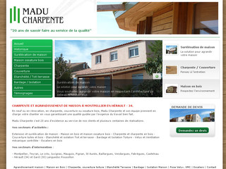 Aperçu visuel du site http://www.maducharpente.fr