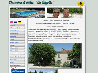 Chambres d'hôtes en Provence "La Rigolle" - Larigolle.com