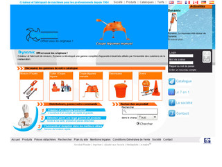 Aperçu visuel du site http://www.dynamicmixers.com