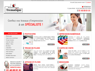 Aperçu visuel du site http://www.trematique.fr