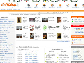eWatoo.fr 1er site de vente aux enchères gratuit
