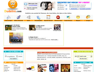 Aperçu visuel du site http://www.dudelire.com