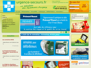 Aperçu visuel du site http://www.urgence-secours.fr/