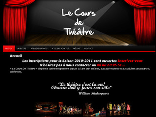 Cours de théâtre à Paris : "Le Cours de Théâtre" - Lecoursdetheatre.com