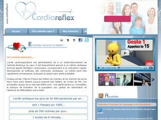 Aperçu visuel du site http://www.cardioreflex.fr/