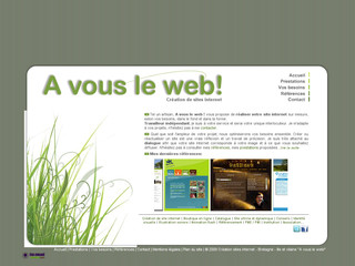 Aperçu visuel du site http://www.avousleweb.com