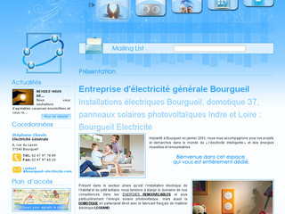 Aperçu visuel du site http://www.bourgueil-electricite.com
