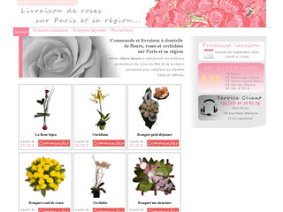 Aperçu visuel du site http://www.livraison-roses-fleurs-paris.fr/