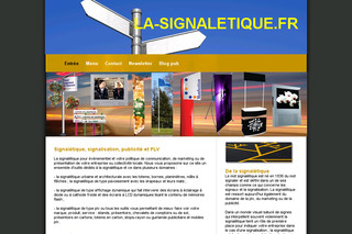 Aperçu visuel du site http://www.la-signaletique.fr