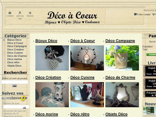 Aperçu visuel du site http://www.decoacoeur.com