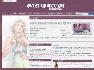 Aperçu visuel du site http://www.starlooks-coiffure-77.com