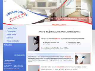 Aperçu visuel du site http://www.heulin-color.com