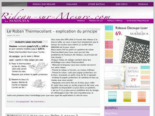 Aperçu visuel du site http://www.rideau-sur-mesure.com/
