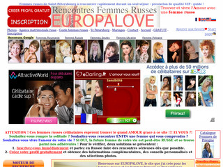 Europalove.com - Femmes russes Agence matrimoniale Europalove