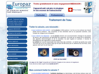 Aperçu visuel du site http://www.europaz.fr