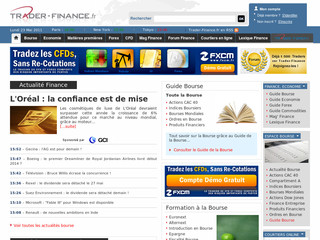 Actualité bourse et finance sur Trader-Finance.fr
