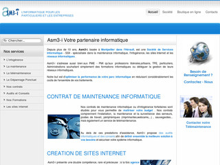 Aperçu visuel du site http://www.asm3-i.eu