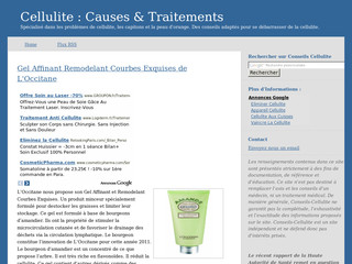 Aperçu visuel du site http://www.conseils-cellulite.org